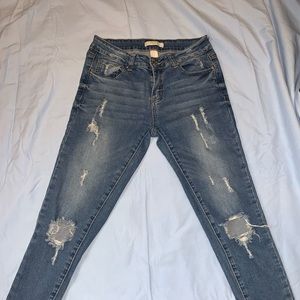 Blue ripped jeans. Forever 21